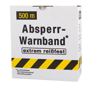 Absperrband Extrem Reissfest gelb/schwarz
