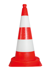 Leitkegel tagesleuchtend - rot - groß