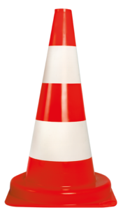 Leitkegel tagesleuchtend - rot - mittel