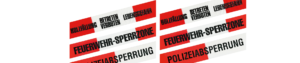 Absperrband mit Druck